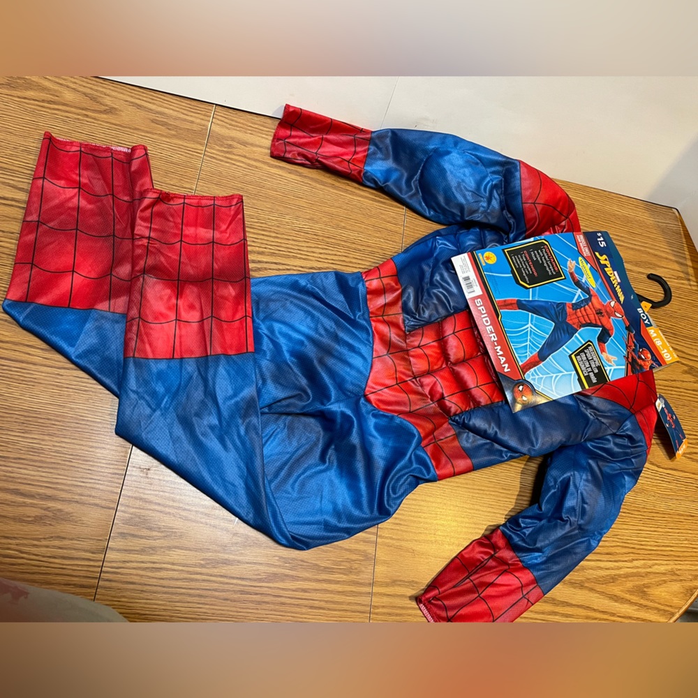 NWT Marvel Spiderman Child Halloween Costume Boys M Medium  (8-10) JD